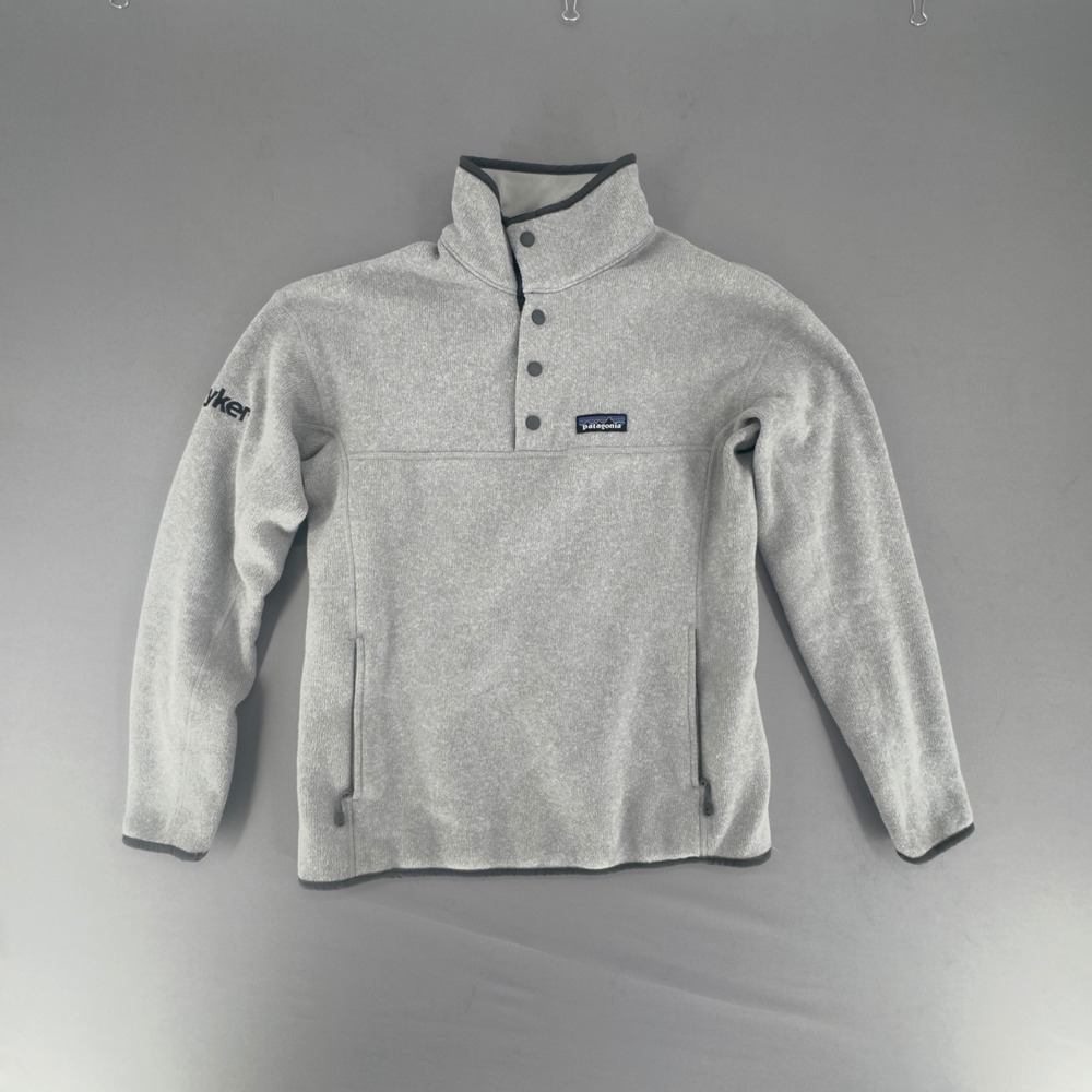 Patagonia Better Sweater Gray 1/4 Snap Fleece Pullover Womens Small STY26010